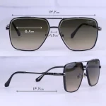 عینک آفتابی مردانه کارتیر فشن فریم مشکی 72304/1 - Image 2