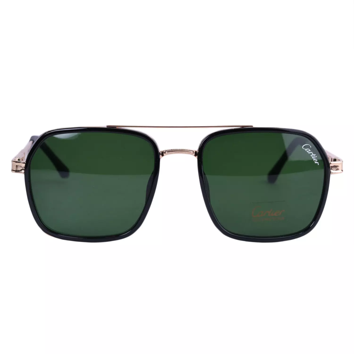 Cartier-Sunglasses-Code-8105.31.webp عینک آفتابی مردانه کارتیر طلایی عدسی سبز 8105/3 - Image 1