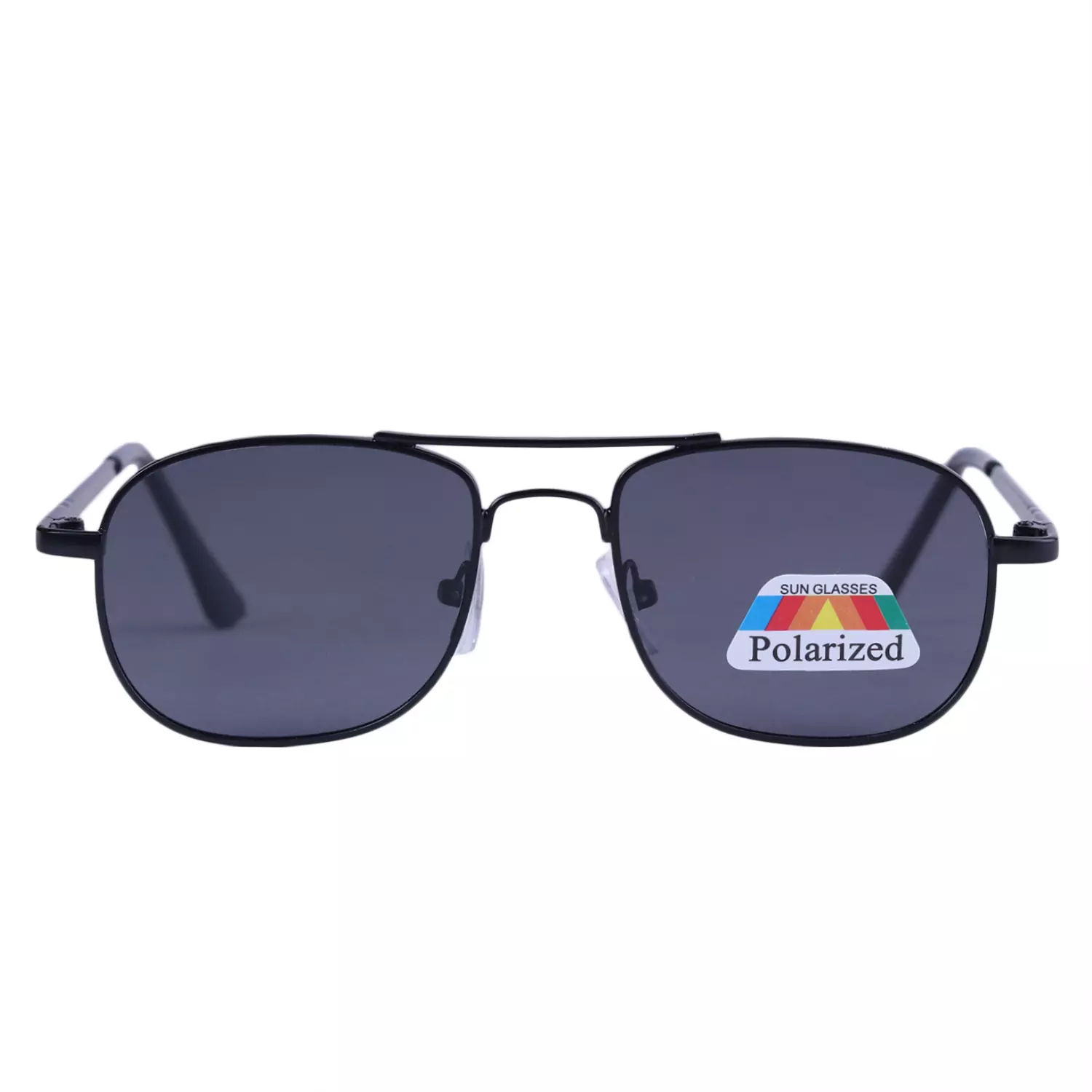 Childeren-Sunglasses-Code-1115.11.webp عینک آفتابی بچگانه فریم فلزی مشکی پلاریزه 1115/1 - Image 1