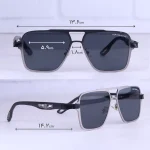 عینک آفتابی میباخ مردانه نقره ای فریم مربع 72372/1 - Image 2