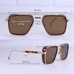 عینک آفتابی میباخ مردانه فریم مربع طلایی 72379/5 - Image 2