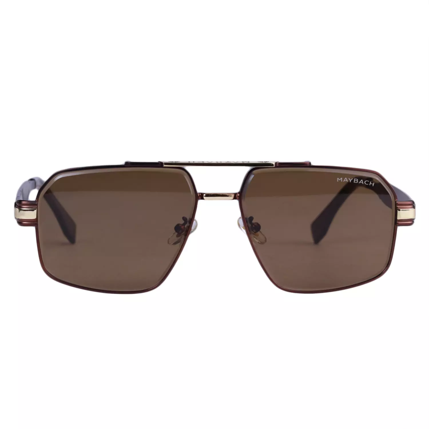 Maybach-Sunglasses-Code-72394.51.webp عینک آفتابی میباخ مردانه فریم مربع قهوه ای 72394/5 - Image 1