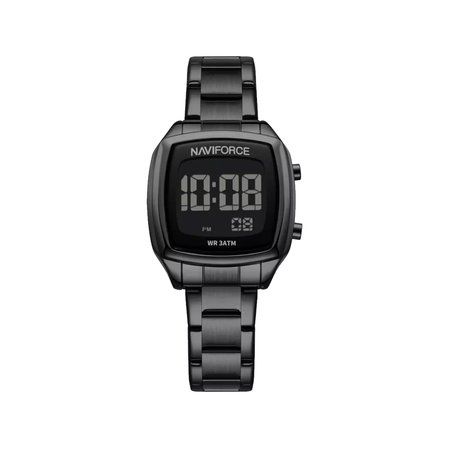 Naviforce-Watch-Code-NF5047-B.B1.webp ساعت نیوی فورس زنانه فلزی مشکی دیجیتال قاب مربع NF5047-B.B - Image 1