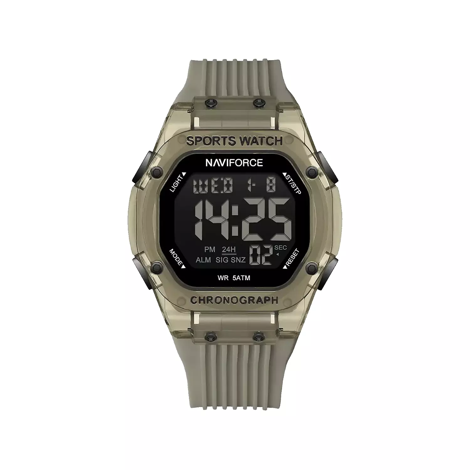 Naviforce-Watch-Code-NF7113-CGY.CGY1_.webp ساعت مچی نیوی فورس بند رابر سبز دیجیتالی NF7113-CGY.CGY - Image 1