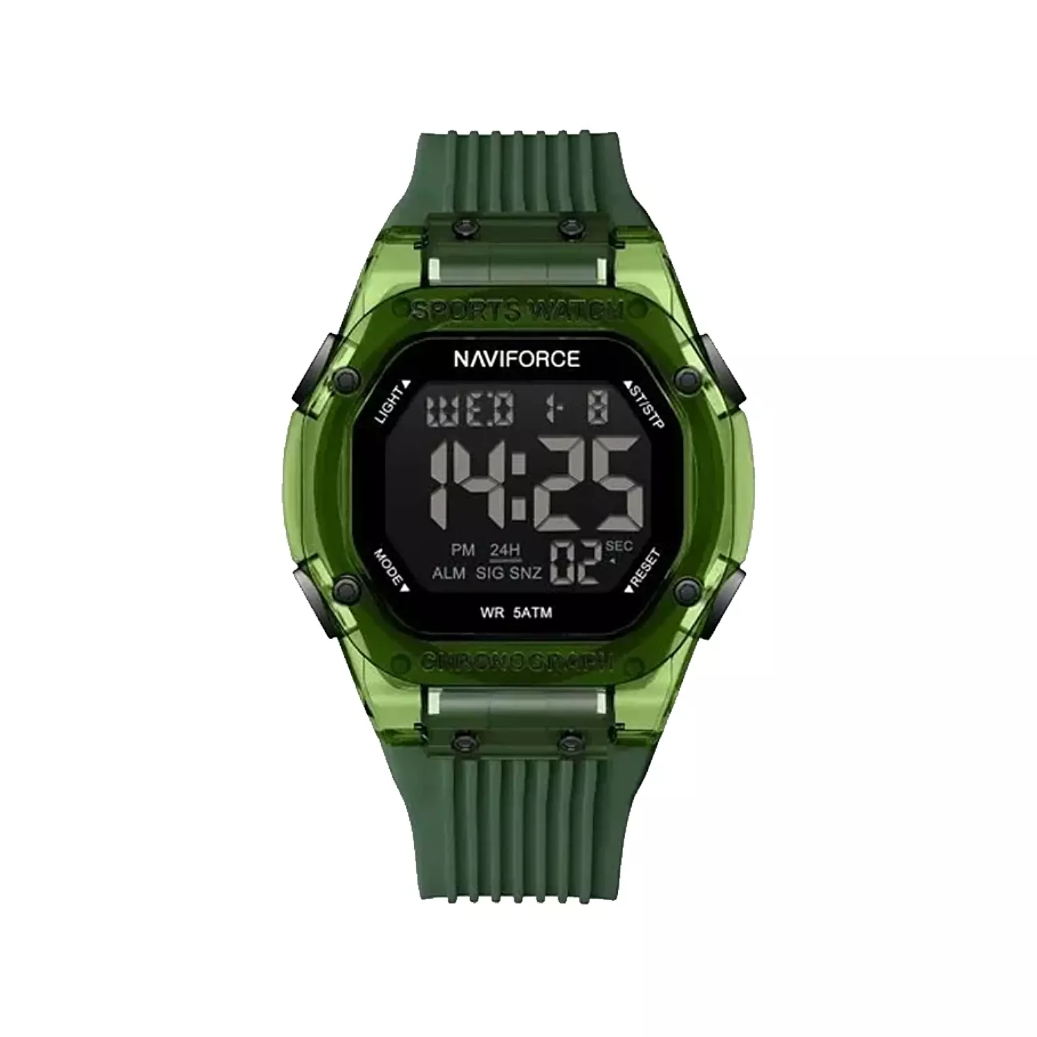 Naviforce-Watch-Code-NF7113-GN.GN1_.webp ساعت مچی نیوی فورس دیجیتالی بند رابر سبز NF7113-GN.GN - Image 1