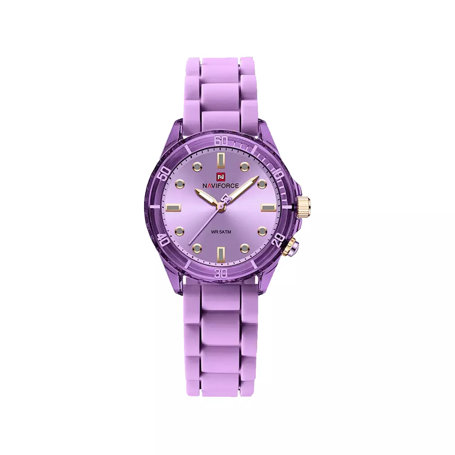Naviforce-Watch-Code-NF7115-PE.PE1_.webp ساعت عقربه ای زنانه نیوی فروس بند رابر بنفش NF7115-PE.PE - Image 1