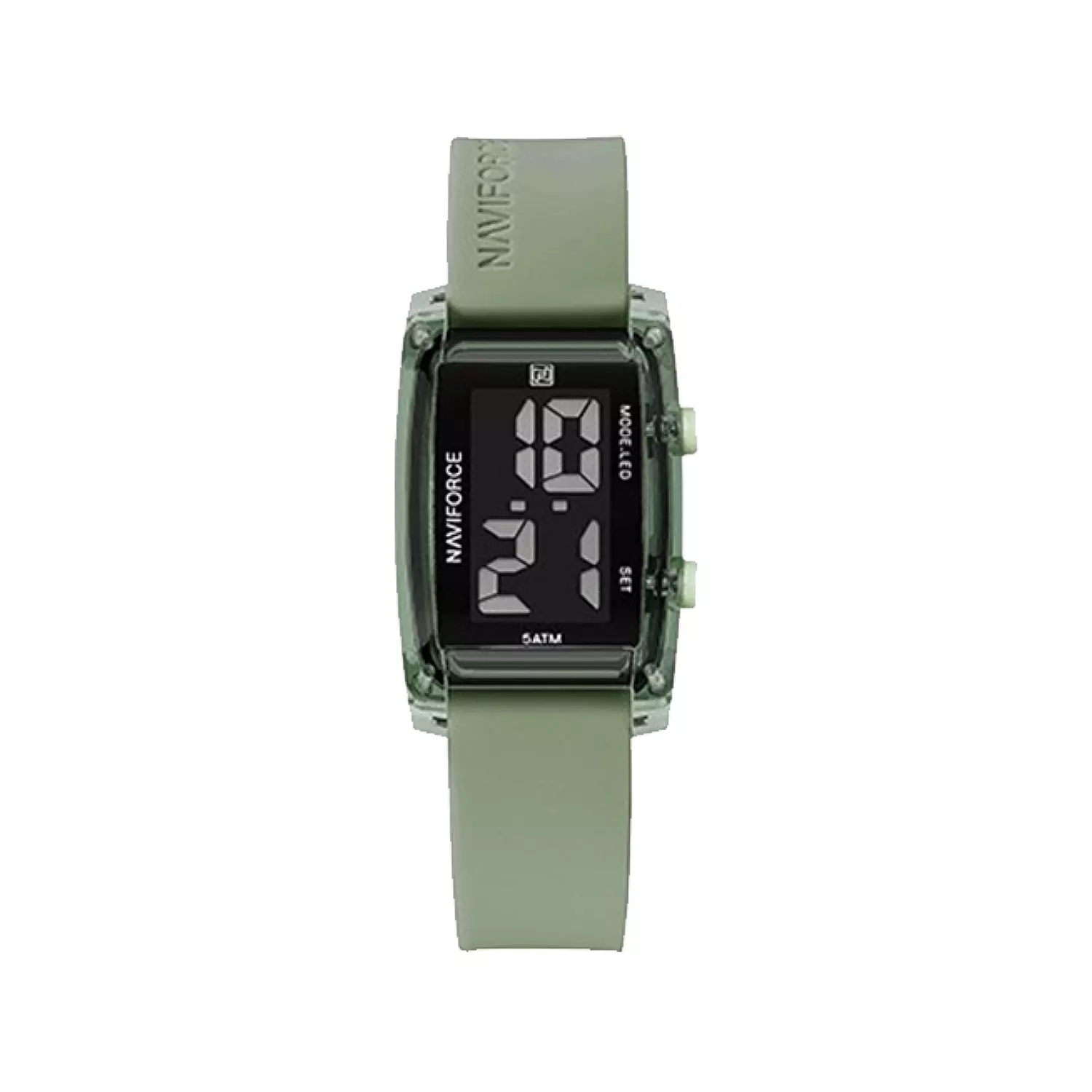 Naviforce-Watch-Code-NF7118-GN.GN1_.webp ساعت مچی زنانه نیوی فورس بند رابر سبز دیجیتال NF7118-GN.GN - Image 1