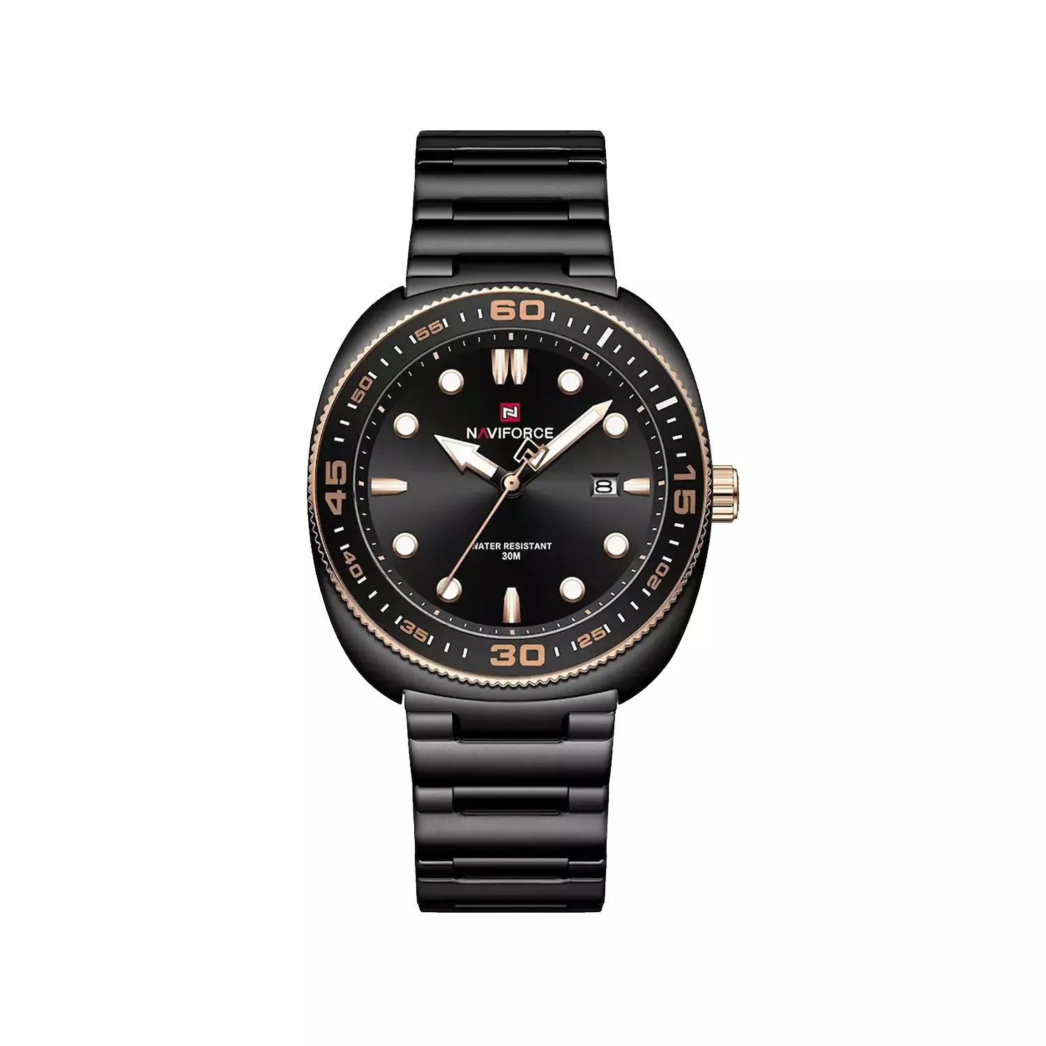 Naviforce-Watch-Code-NF9250-B.RG_.B1.webp ساعت مچی مردانه نیوی فورس فلزی مشکی NF9250-B.RG.B - Image 1
