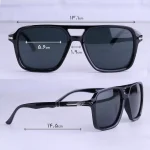 عینک آفتابی پرسول مردانه فریم مربع مشکی P03277/1 - Image 2