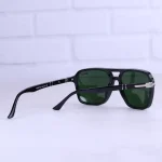 عینک آفتابی پرسول مردانه مشکی شیشه سبز P03277/2 - Image 3