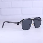 عینک آفتابی پرادا مردانه گان فریم چندضلعی 72384/1 - Image 4