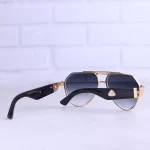 عینک آفتابی میباخ مردانه فریم خلبانی طلایی 72398/2 - Image 3