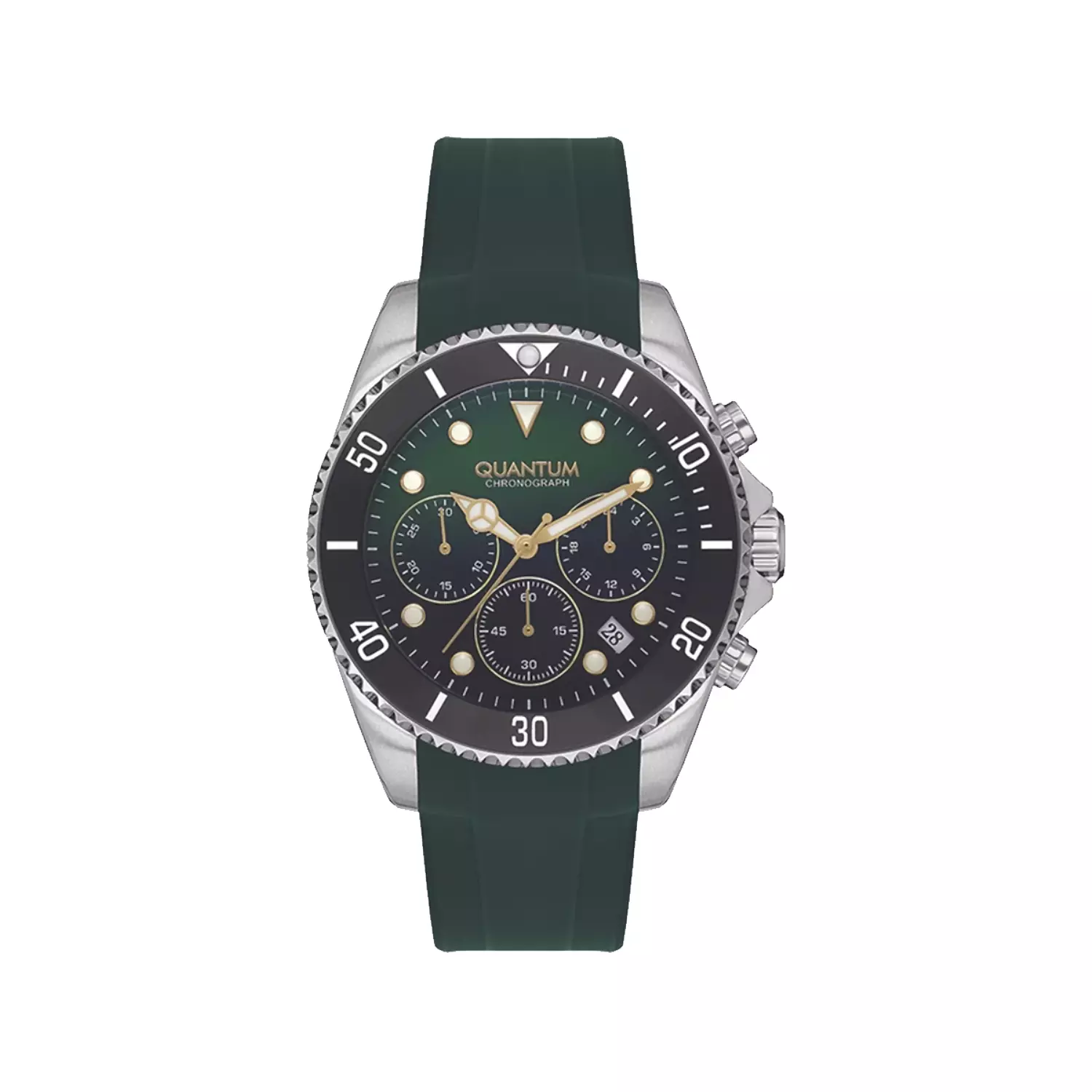 Quantum-Watch-Code-PWG1099.2771.webp ساعت مچی مردانه کوانتوم بند رابر سبز کرنوگراف PWG1099.277 - Image 1