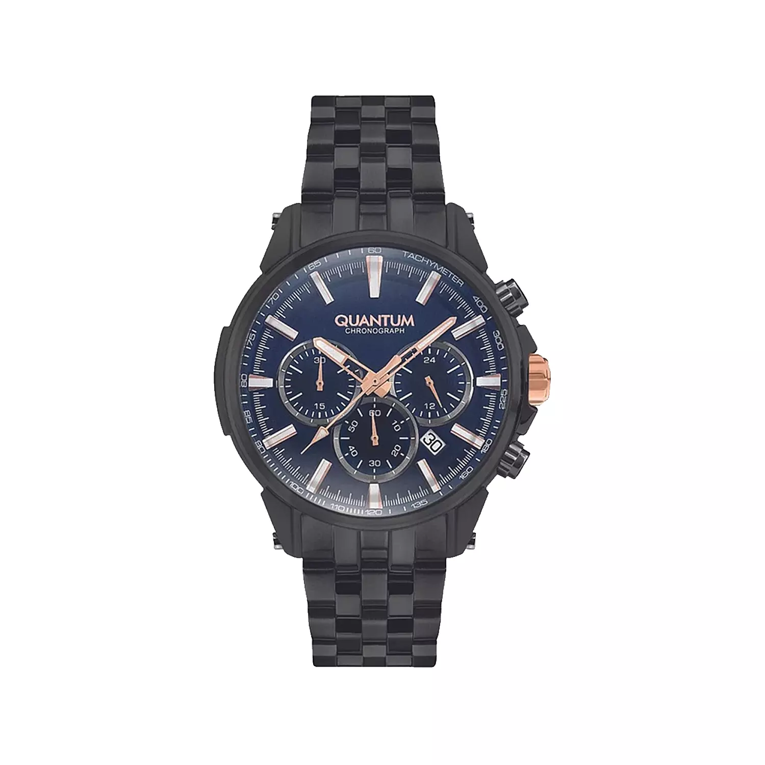 Quantum-Watch-Code-PWG882.0901.webp ساعت مچی کوانتوم مردانه فلزی کرنوگراف صفحه سرمه ای PWG882.090 - Image 1