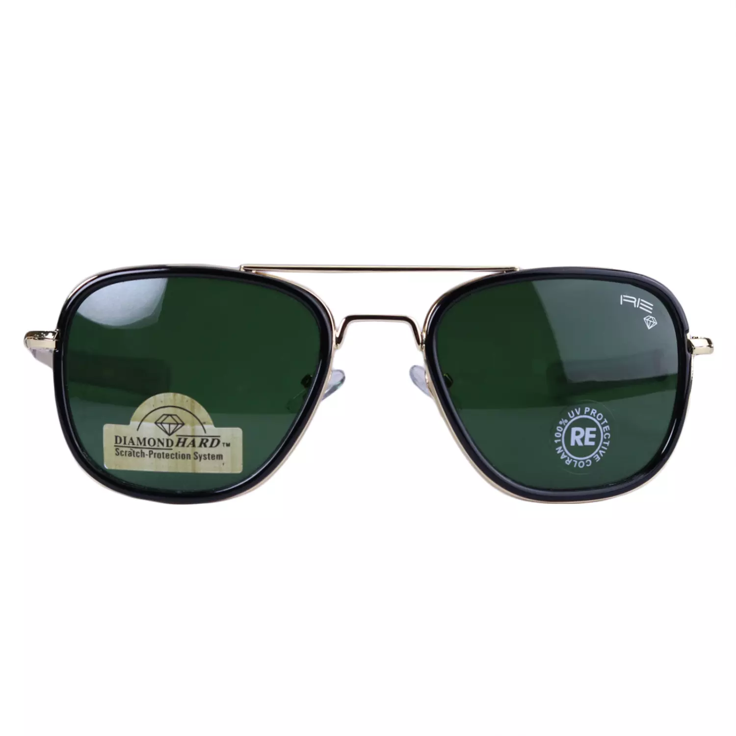 Randolph-Sunglasses-Code-RE-55.21.webp عینک آفتابی رندلف مردانه فریم خلبانی طلایی RE 55/2 - Image 1
