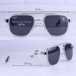 عینک آفتابی ری بن فراری فریم مربع نقره ای C-306/3 - Image 2