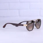 عینک آفتابی ری بن فراری فریم طلایی عدسی قهوه ای RB 3674/8 - Image 4