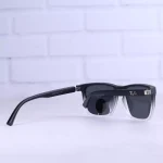 عینک آفتابی ری بن فریم مستطیل مشکی سفید 8948/5 - Image 4