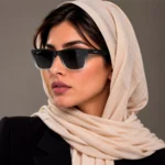 عینک آفتابی ری بن فریم مستطیل مشکی سفید 8948/5 - تصویر 6
