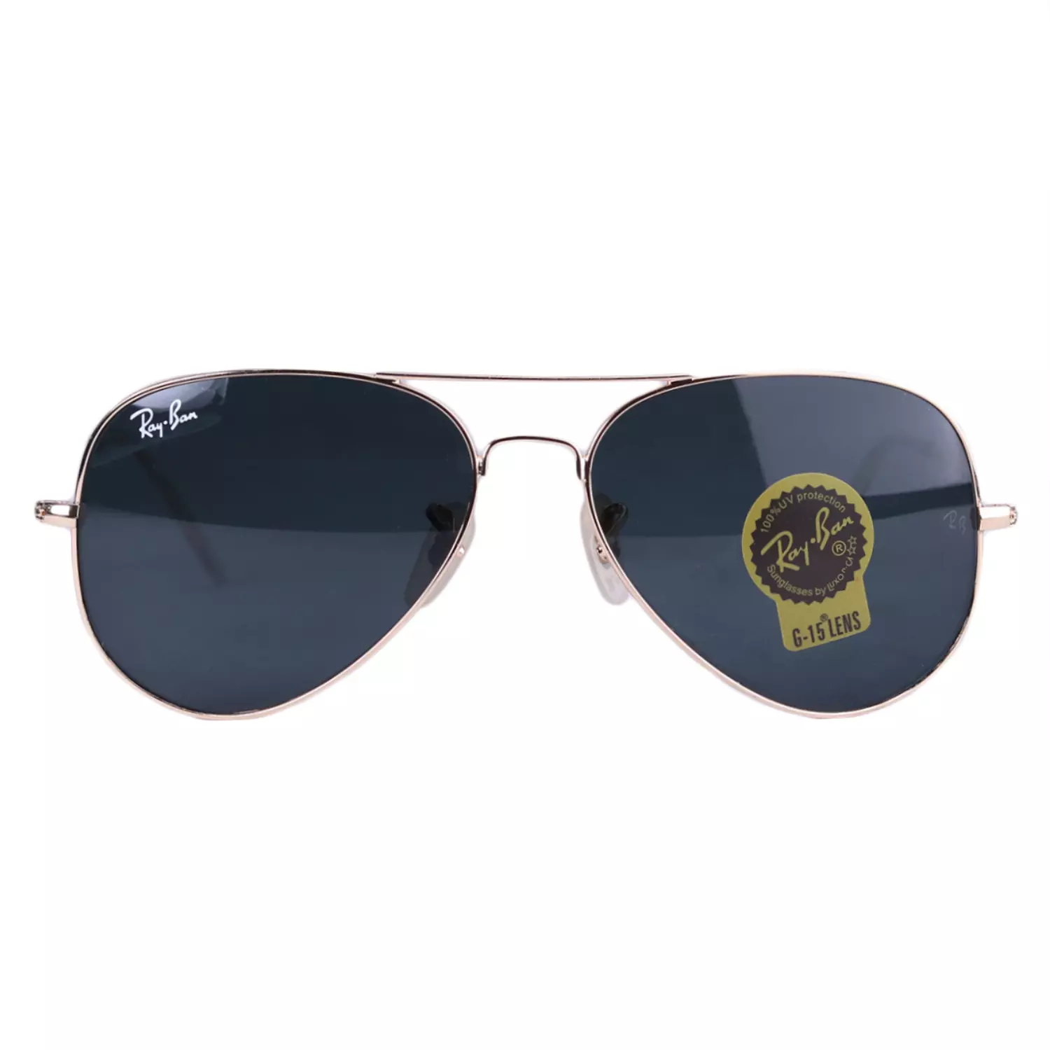 Ray-Ban-Sunglasses-Code-RB-3025.211.webp عینک آفتابی ری بن مردانه طلایی عدسی مشکی RB 3025/21 - Image 1
