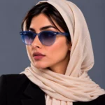 عینک آفتابی ری بن فریم چندضلعی آبی RB 4306/4 - تصویر 6