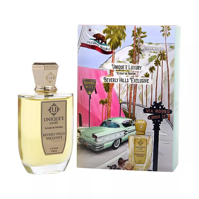 Uniquee-Luxury-Perfume-beverly-hills-exclusive1-1.webp عطر ادکلن یونیک لاکچری بورلی هیلز اکسکلوسیو 100 میل - Image 1