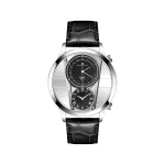 ساعت مچی ویمبرلی مردانه چرم مشکی قاب نقره ای WB-CL430G-H
