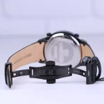 قفل ساعت مچی عقربه ای ویمبرلی مردانه بند چرم مشکی WB-CL430G-T