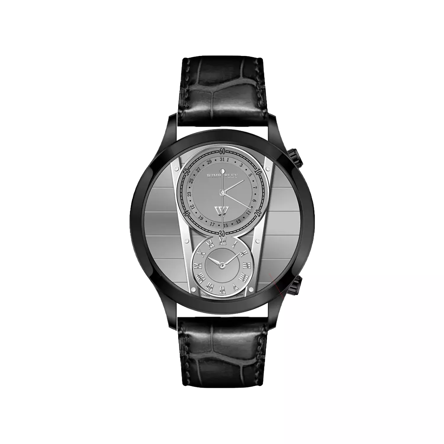 Wimberley-Watch-Code-WB-CL430G-V1-1.webp ساعت مچی ویمبرلی مردانه بند چرم قاب مشکی WB-CL430G-V - Image 1