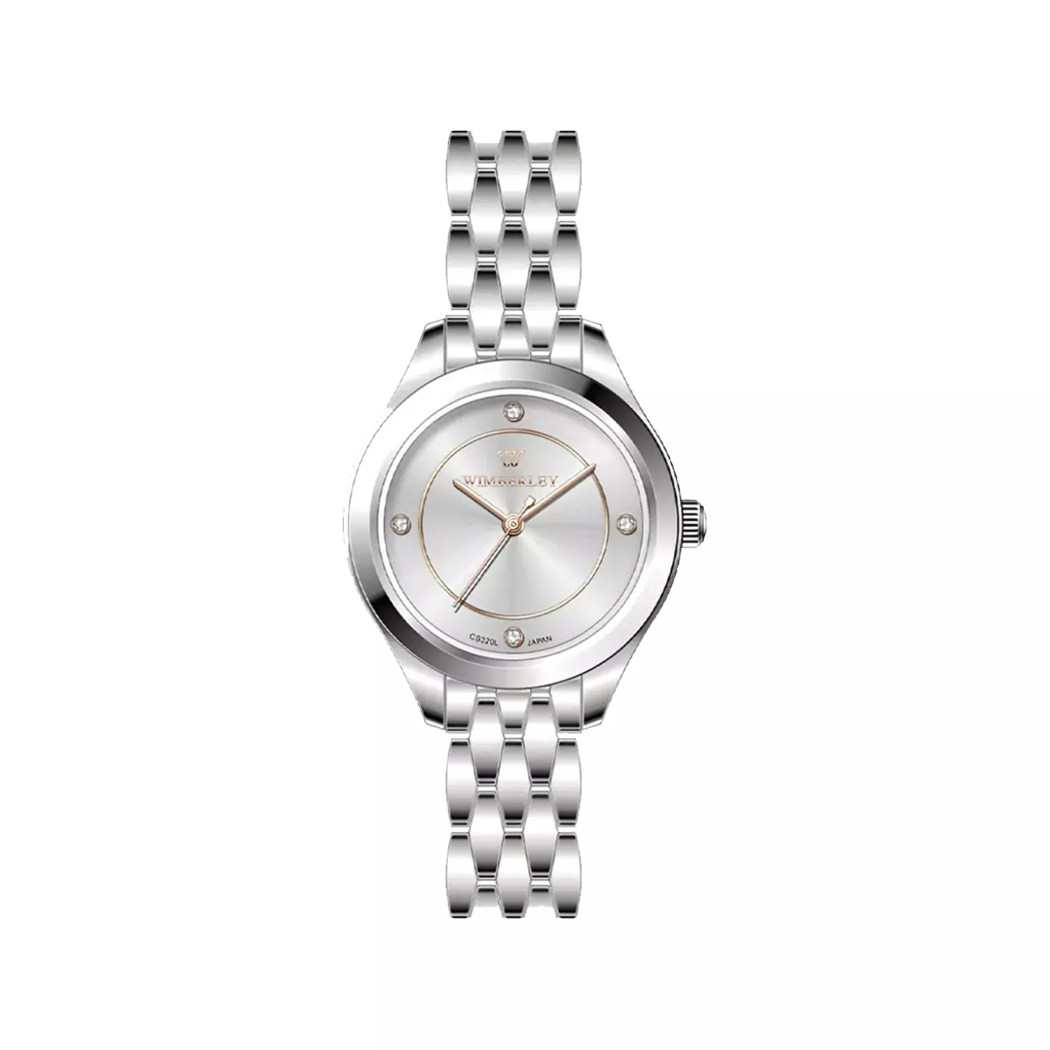 Wimberley-Watch-Code-WB-CS320L-A1-1.webp ساعت عقربه ای ویمبرلی زنانه فلزی نقره ای WB-CS320L-A - Image 1