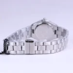 بند ساعت مچی ویمبرلی زنانه فلزی نقره ای قاب نگین آبی WB-CS323L-J