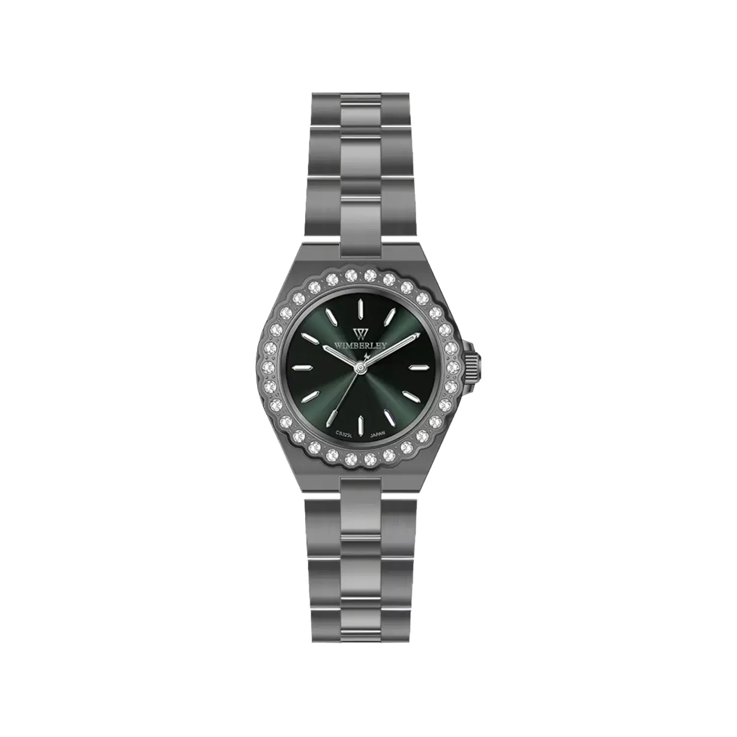 Wimberley-Watch-Code-WB-CS323L-Z1-1.webp ساعت مچی ویمبرلی زنانه فلزی گان صفحه سبز WB-CS323L-Z - Image 1