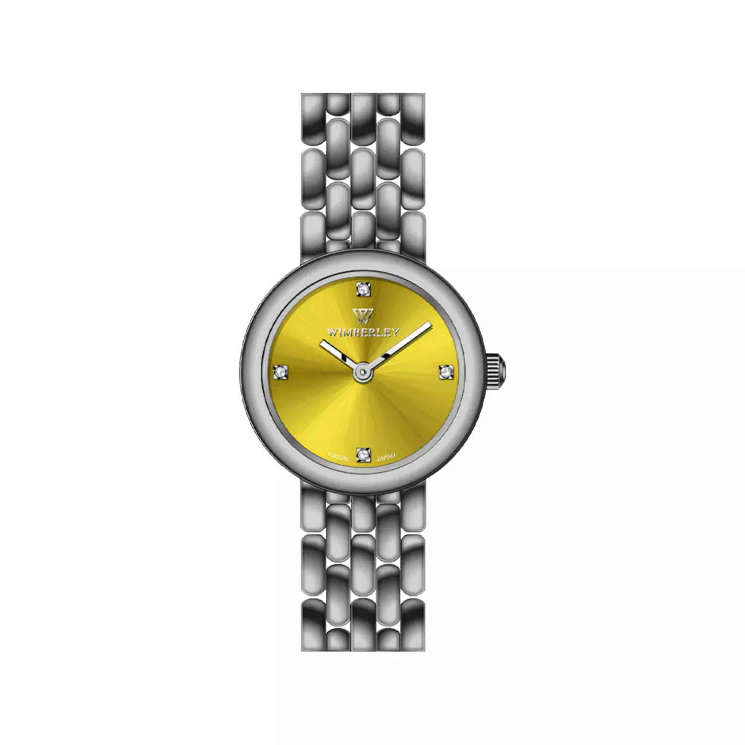 Wimberley-Watch-Code-WB-CS328L-S1-1.webp ساعت مچی ویمبرلی زنانه فلزی گان صفحه زرد WB-CS328L-S - Image 1