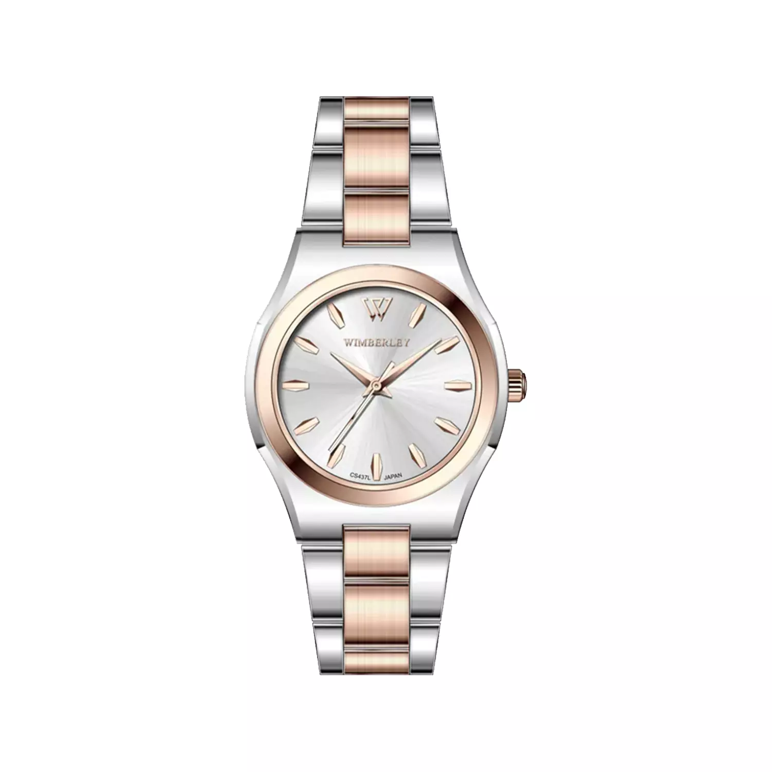 Wimberley-Watch-Code-WB-CS437L-A41-1.webp ساعت مچی ویمبرلی زنانه فلزی نقره ای رزگلد WB-CS437L-A4 - Image 1