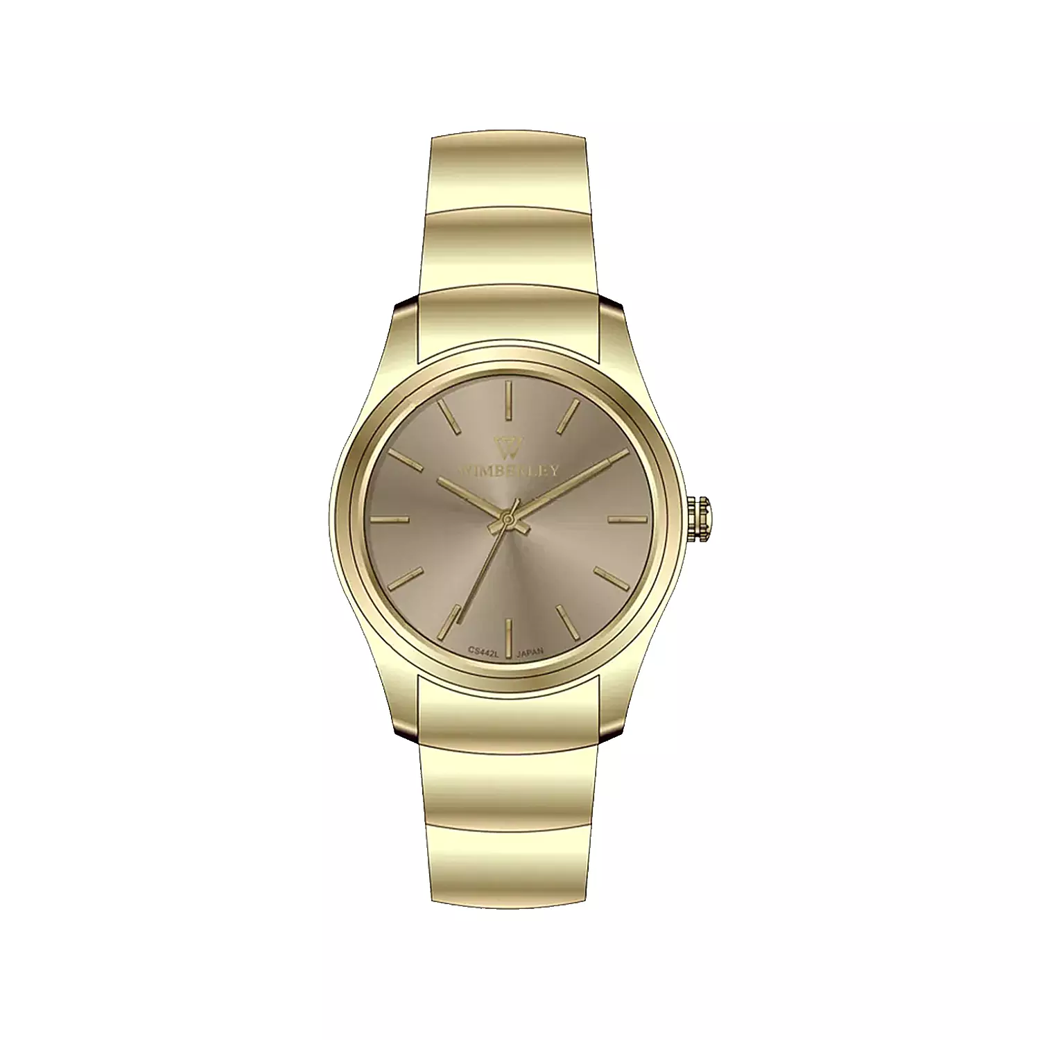 Wimberley-Watch-Code-WB-CS442L-M1-1.webp ساعت عقربه ای ویمبرلی زنانه فلزی طلایی WB-CS442L-M - Image 1