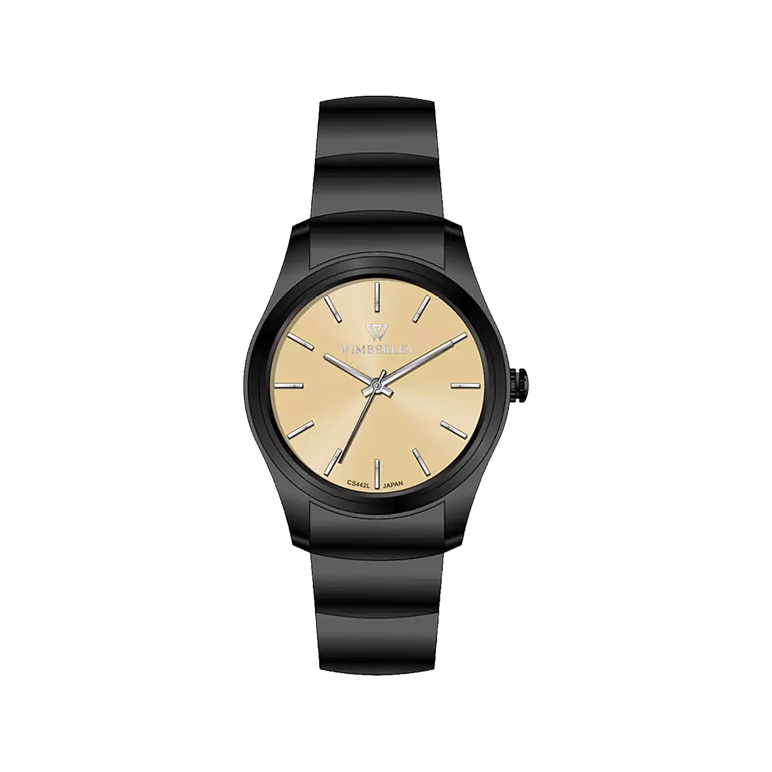 Wimberley-Watch-Code-WB-CS442L-U1-1.webp ساعت مچی ویمبرلی زنانه فلزی مشکی صفحه کرم WB-CS442L-U - Image 1