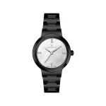 ساعت عقربه ای ویمبرلی زنانه فلزی مشکی صفحه سفید WB-CS445L-W