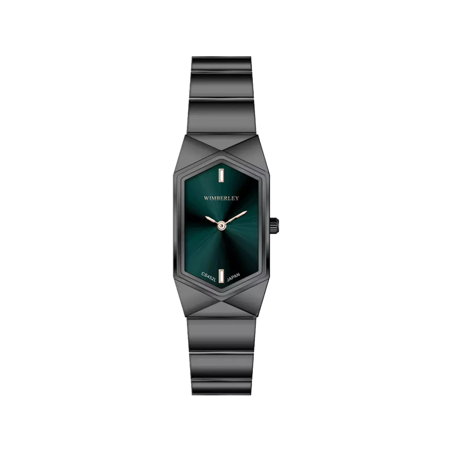 Wimberley-Watch-Code-WB-CS452L-R1-1.webp ساعت مچی زنانه ویمبرلی فلزی گان صفحه سبز WB-CS452L-R - Image 1