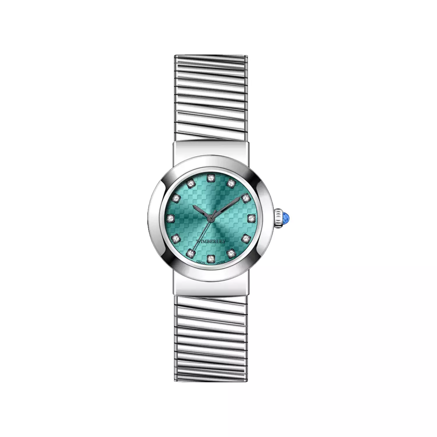 Wimberley-Watch-Code-WB-CS453L-F1-1.webp ساعت مچی زنانه ویمبرلی فلزی نقره ای صفحه تیفانی WB-CS453L-F - Image 1
