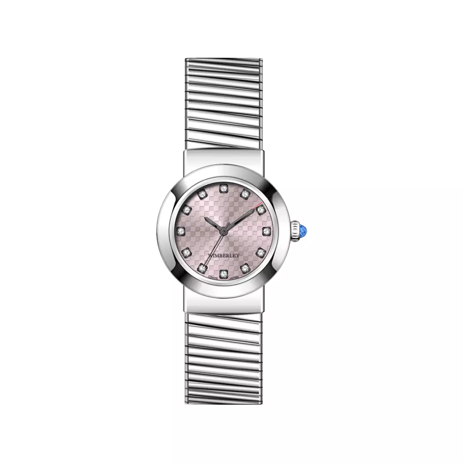 Wimberley-Watch-Code-WB-CS453L-G1-1.webp ساعت مچی زنانه ویمبرلی فلزی نقره ای صفحه صورتی WB-CS453L-G - Image 1