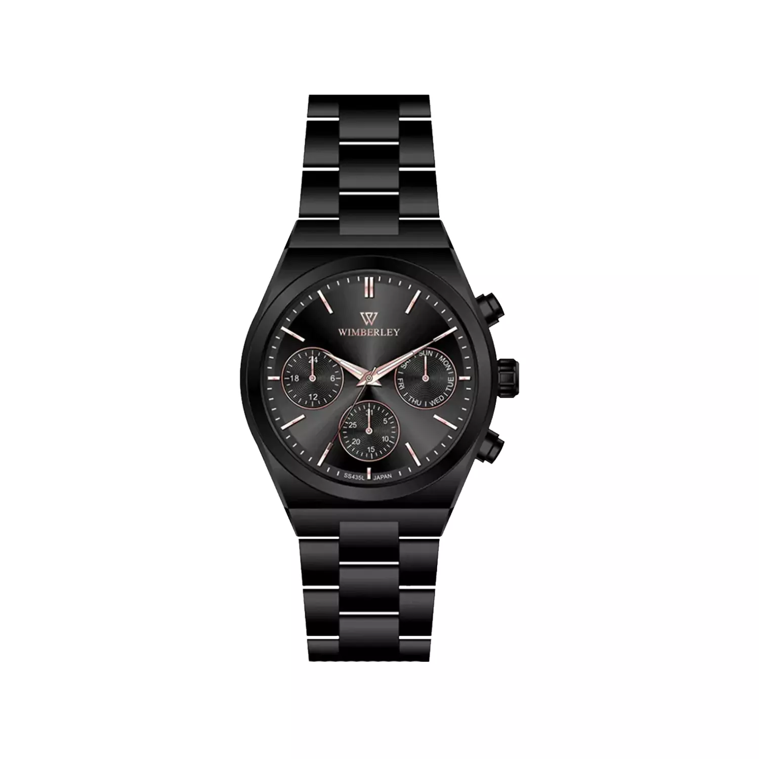 Wimberley-Watch-Code-WB-SS435L-P1.webp ساعت مچی عقربه ای زنانه ویمبرلی فلزی مشکی WB-SS435L-P - Image 1