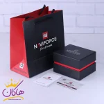 ساعت مچی نیوی فورس مردانه بند چرم مشکی کرنوگراف 8053/5 - Image 2