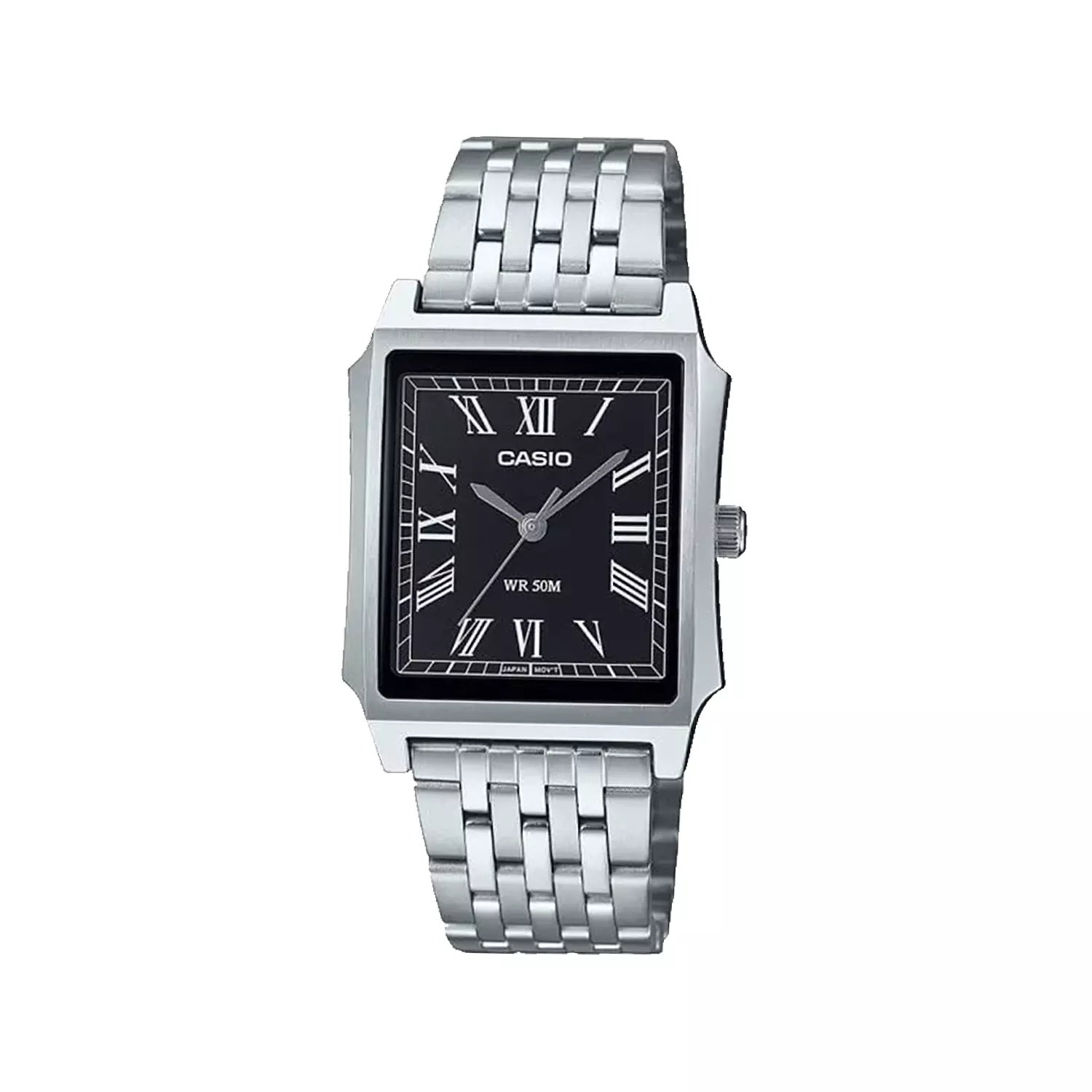Casio-Watch-Code-MTP-B190D-1BV1.webp ساعت مچی کاسیو مردانه قاب مربع صفحه مشکی MTP-B190D-1BV - Image 1