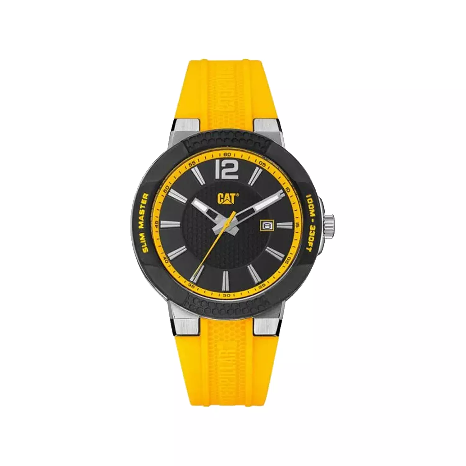 Cater-Pillar-Watch-Code-SH.141.27.1311.webp ساعت مچی عقربه ای مردانه کاترپیلار بند رابر زرد SH.141.27.131 - Image 1
