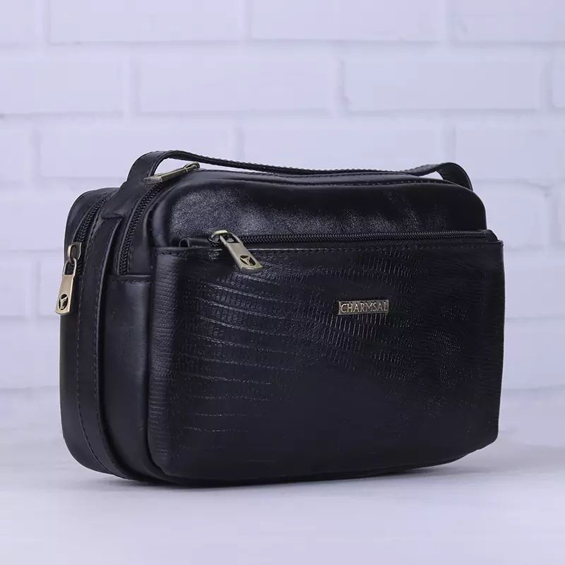 شوز بگ چرم چرمسال طرح پوست مار مشکی 942/1 1 شوز بگ چرم چرمسال طرح پوست مار مشکی 942/1