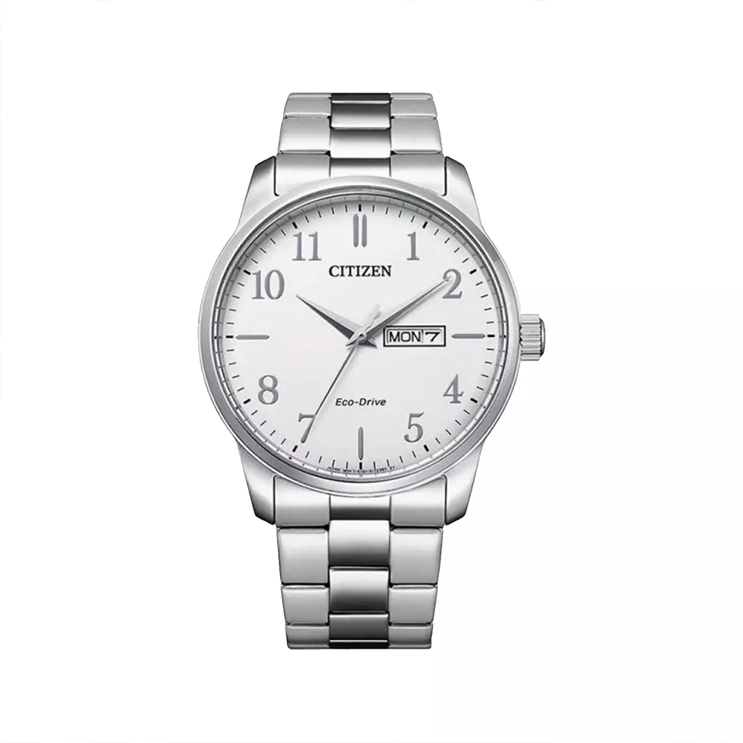 Citizen-Watch-Code-BM8550-81A1.webp ساعت مچی سیتیزن مردانه فلزی نقره ای صفحه سفید BM8550-81A - Image 1