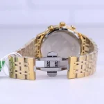 ساعت مچی الگانس مردانه فلزی طلایی صفحه سرمه ای G 6134/1 - Image 2