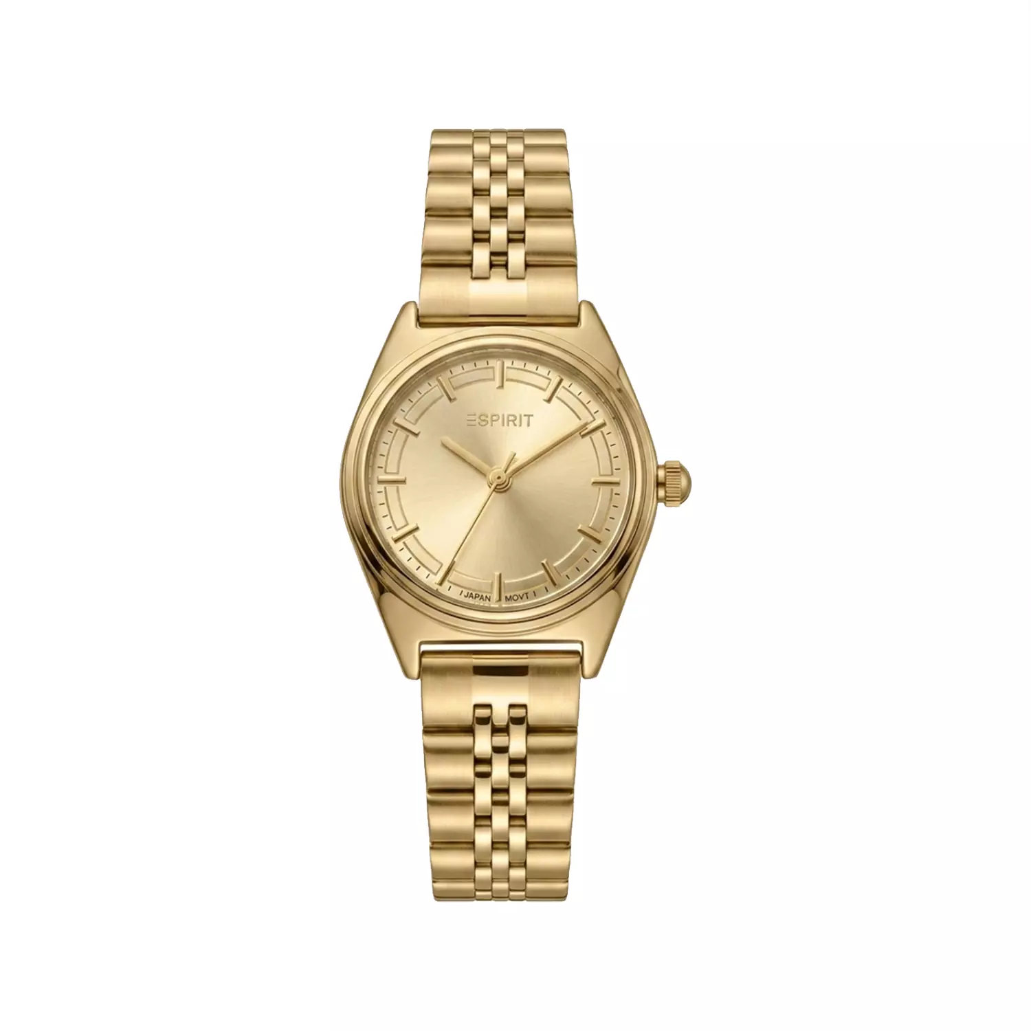 Espirit-Watch-Code-L-4112.31.webp ساعت مچی عقربه ای اسپریت زنانه فلزی طلایی L 4112/3 - Image 1