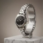 ساعت مچی اسپریت زنانه فلزی نقره ای صفحه مشکی L 4115/2 - Image 2