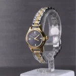 ساعت مچی اسپریت زنانه فلزی نقره ای طلایی صفحه مشکی L 4115/3 - Image 5